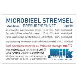 Présure microbienne 50ml...